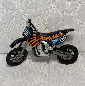 Kutta Racing Kids Toy Motorcycle Model  Black and Orange with Blue Star 3603KT01